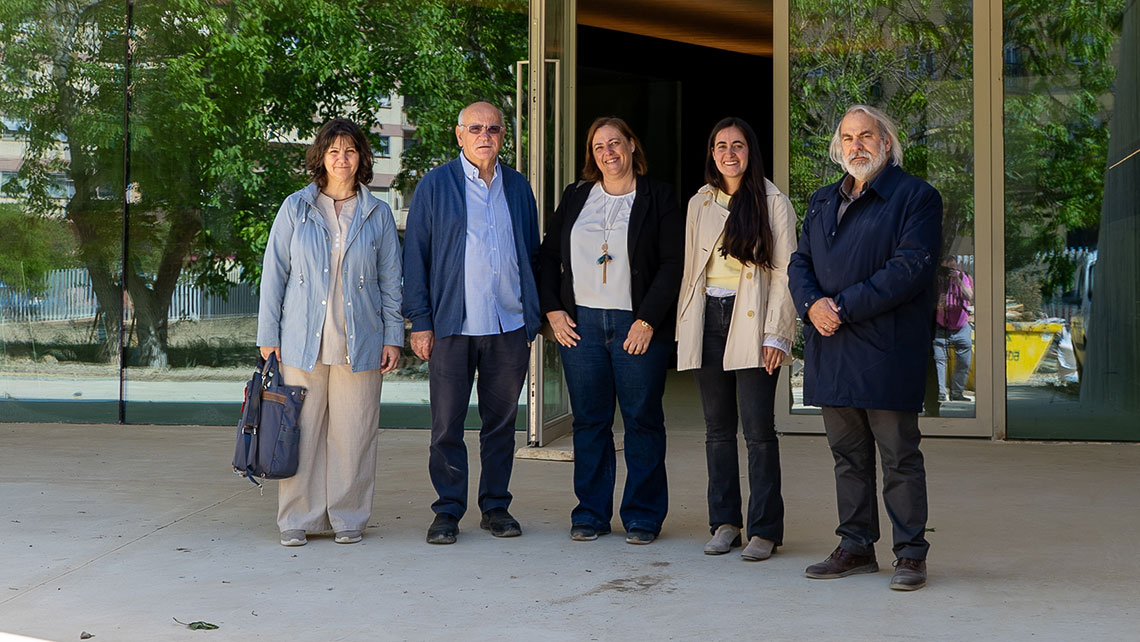 El Ayuntamiento de Estella-Lizarra visita el Museum Ciriza Oteiza en la recta final de las obras